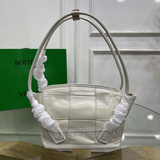 Bottega veneta高端女包 96009s小號 寶緹嘉新款Arco33油蠟皮手提包 BV經典款小牛皮arco女包  gxz1324